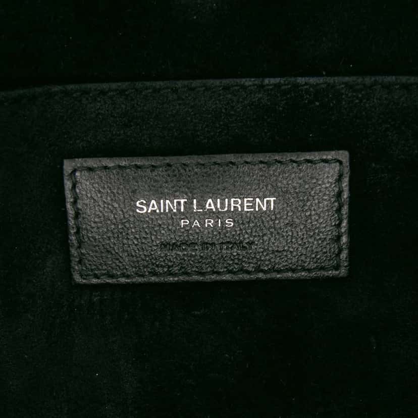 Saint Laurent Medium Studded Calfskin Monogram Sulpice Crossbody Black Leather Good condition - Box View