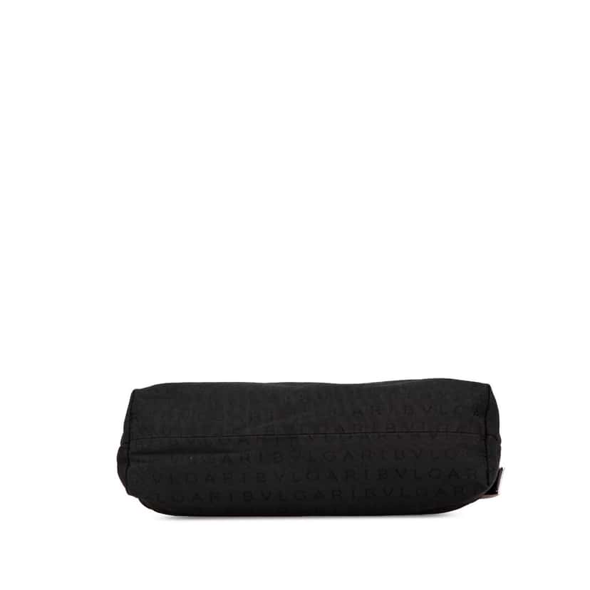 Bvlgari Logomania Canvas Ingrid Shoulder Bag Black Canvas Good condition - Inside View