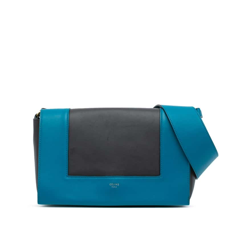 Celine Leather Frame Shoulder Bag Black Leather Very good condition - Front View