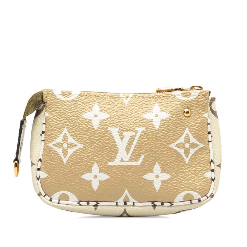 Louis Vuitton Monogram Giant Micro Pochette Accessoires Green Canvas Good condition - Inside View