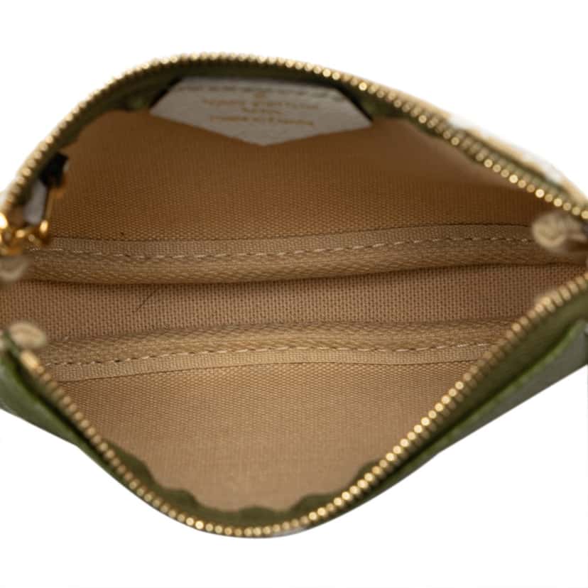 Louis Vuitton Monogram Giant Micro Pochette Accessoires Green Canvas Good condition - Box View
