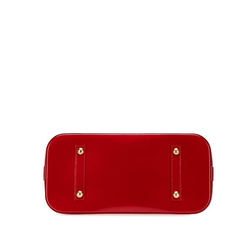 Louis Vuitton Monogram Vernis Alma GM Red Leather Good condition - Inside View
