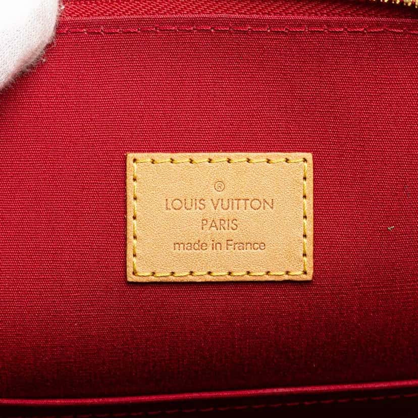 Louis Vuitton Monogram Vernis Alma GM Red Leather Good condition - Box View