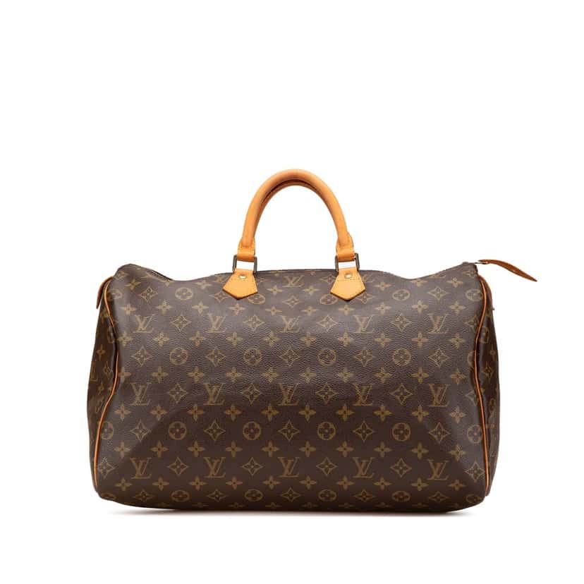 Louis Vuitton Monogram Speedy 40 Brown Canvas Good condition - Front View