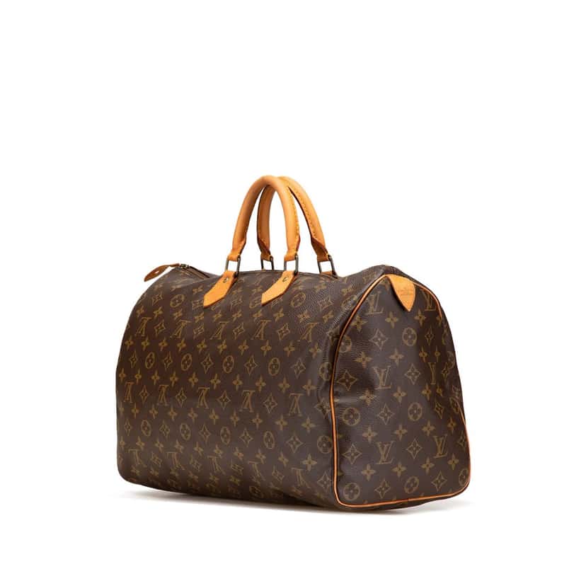 Louis Vuitton Monogram Speedy 40 Brown Canvas Good condition - Back View