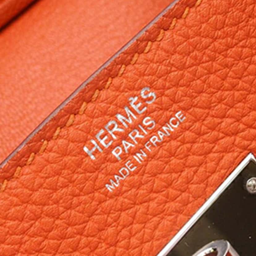 Hermès Clemence Birkin Retourne 30 Orange Leather Good condition - Box View