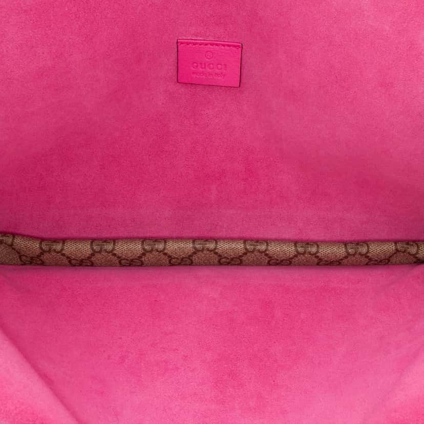 Gucci GG Supreme Dionysus Clutch Brown Canvas Good condition - Model View