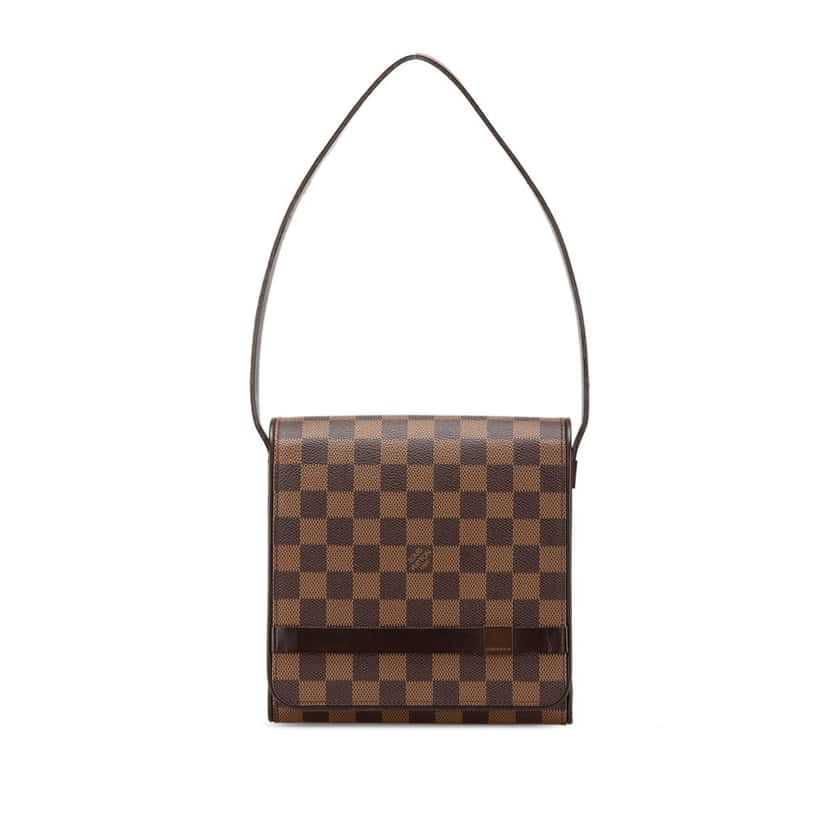 Louis Vuitton Damier Ebene Mini Tribeca Brown Canvas Good condition - Front View
