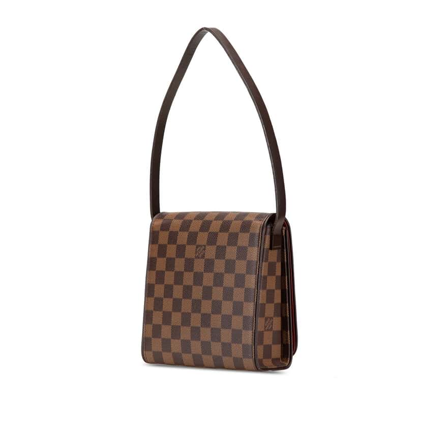 Louis Vuitton Damier Ebene Mini Tribeca Brown Canvas Good condition - Back View