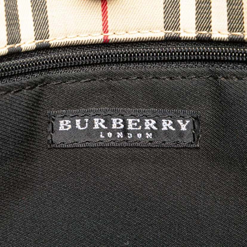 Burberry House Check Canvas Tote Brown Canvas Good condition - Box View