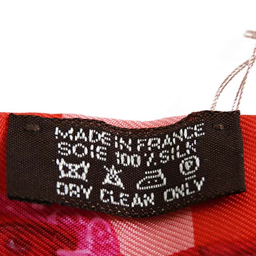 Hermès Brides De Gala Bayaderes Twilly Silk Scarf Pink Silk Very good condition - Inside View