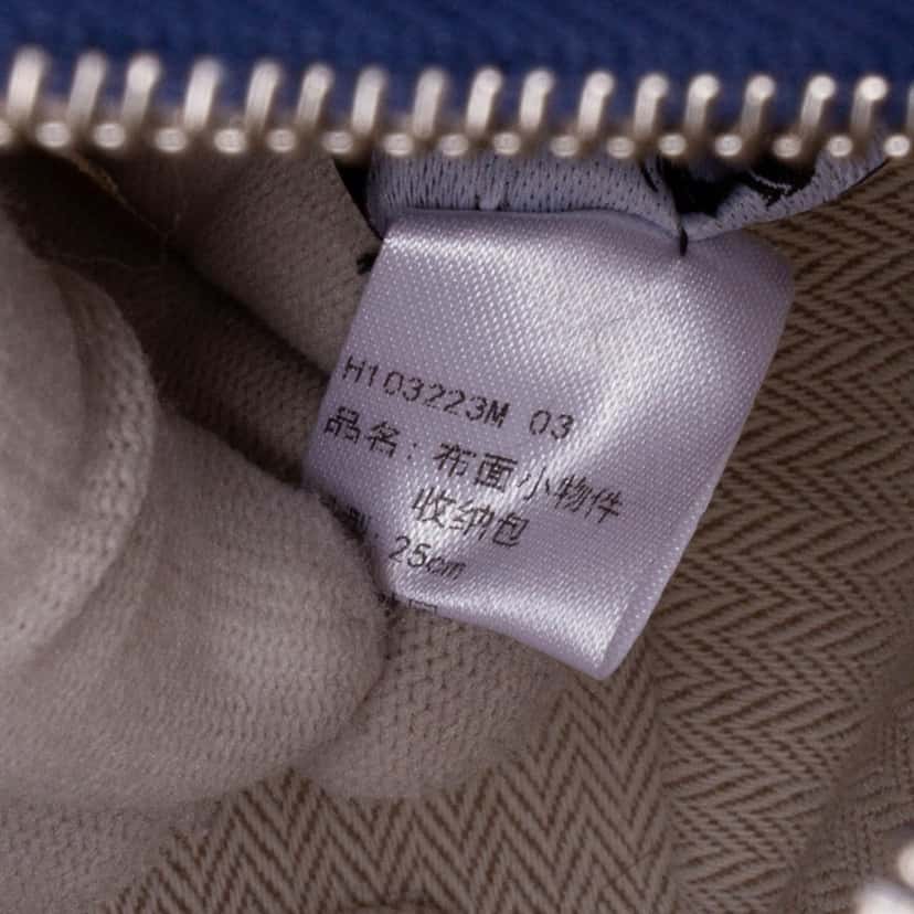 Hermès Large Toile Bride A Brac Blue Canvas Good condition - Box View