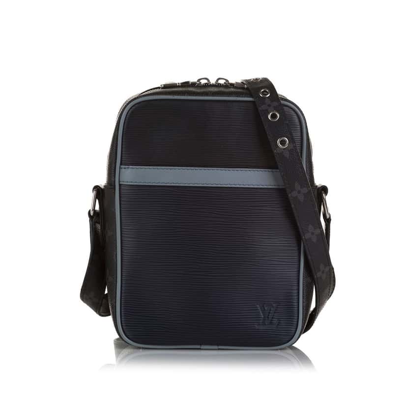 Louis Vuitton Epi Monogram Danube PM Blue Leather Very good condition - Front View