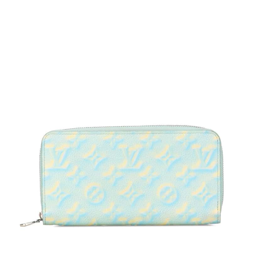 Louis Vuitton Monogram Empreinte Summer Stardust Zippy Wallet Blue Leather Good condition - Front View