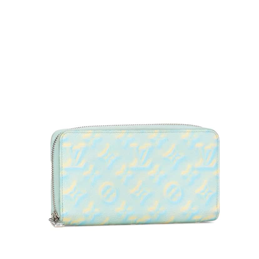 Louis Vuitton Monogram Empreinte Summer Stardust Zippy Wallet Blue Leather Good condition - Back View