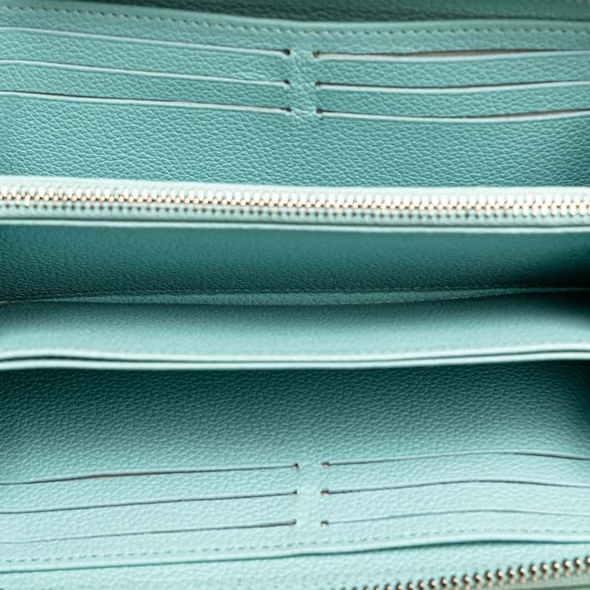 Louis Vuitton Monogram Empreinte Summer Stardust Zippy Wallet Blue Leather Good condition - Box View