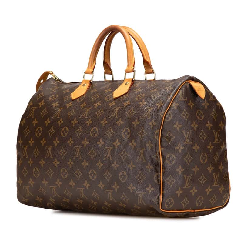 Louis Vuitton Monogram Speedy 40 Brown Canvas Good condition - Back View