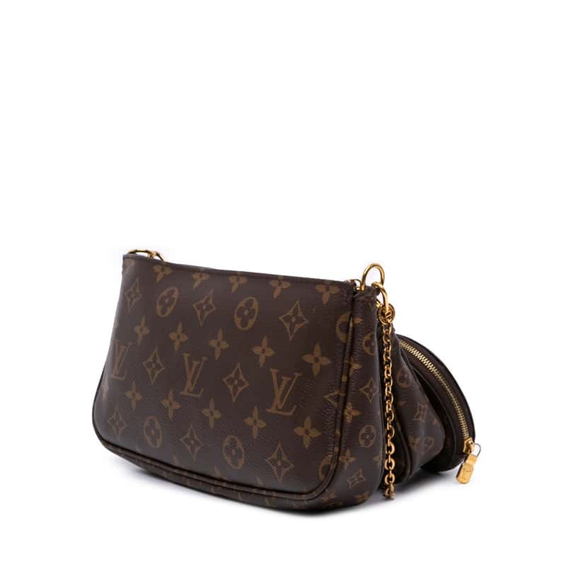 Louis Vuitton Monogram Multi Pochette Accessoires Brown Canvas Good condition - Back View