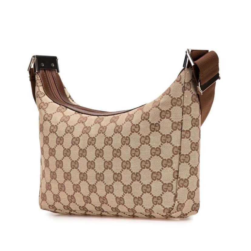 Gucci GG Canvas Crossbody Brown Canvas Good condition - Back View