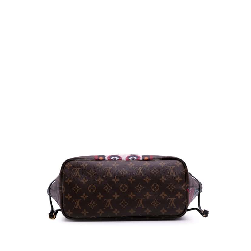 Louis Vuitton Monogram Kabuki Neverfull MM Brown Canvas Good condition - Inside View