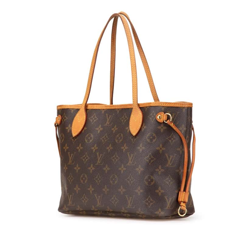 Louis Vuitton Monogram Neverfull PM Brown Canvas Good condition - Back View