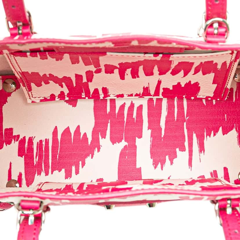 Balenciaga Mini Leather Papier A4 Satchel Pink Leather Good condition - Model View