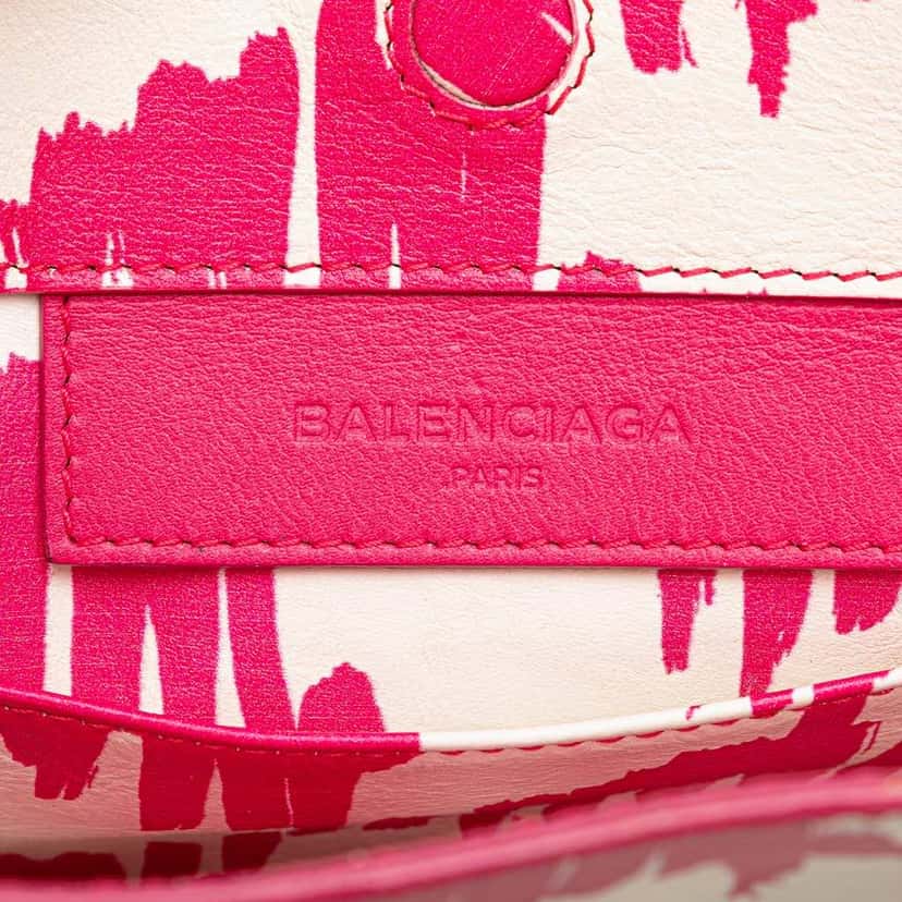 Balenciaga Mini Leather Papier A4 Satchel Pink Leather Good condition - Box View