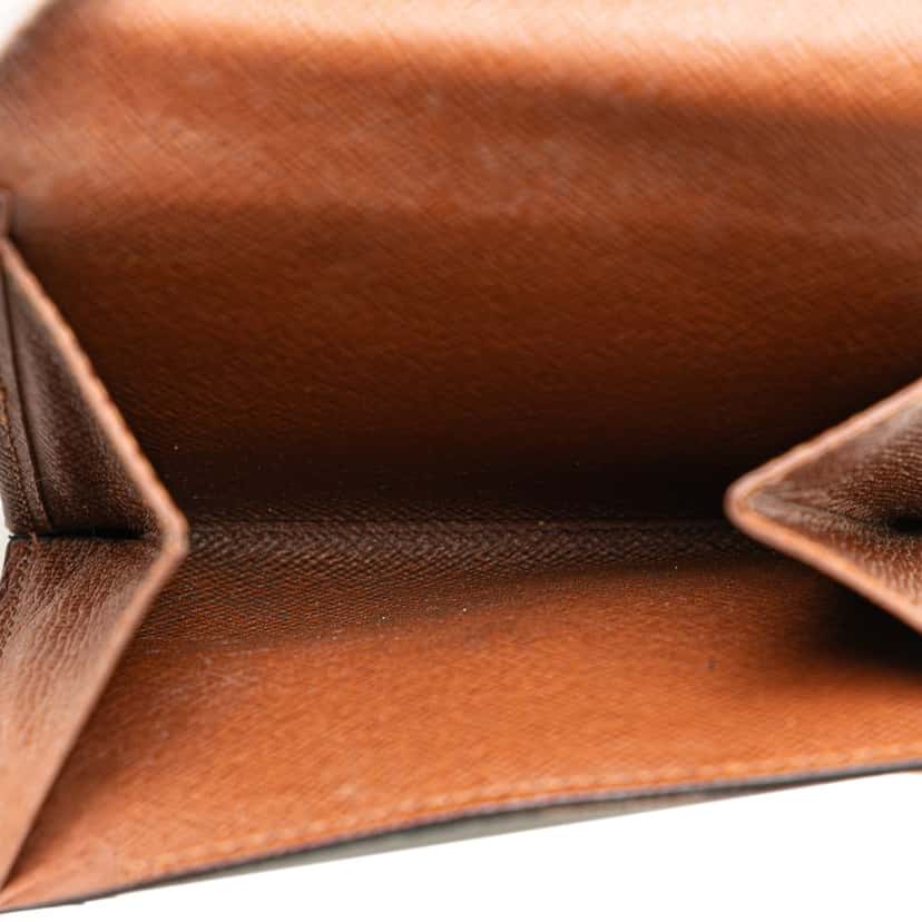 Louis Vuitton Monogram Portefeuille Elise Wallet Brown Canvas Good condition - Model View