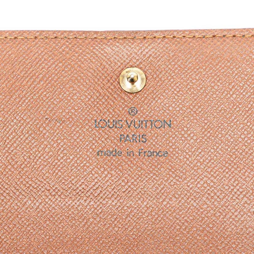 Louis Vuitton Monogram Portefeuille Elise Wallet Brown Canvas Good condition - Box View