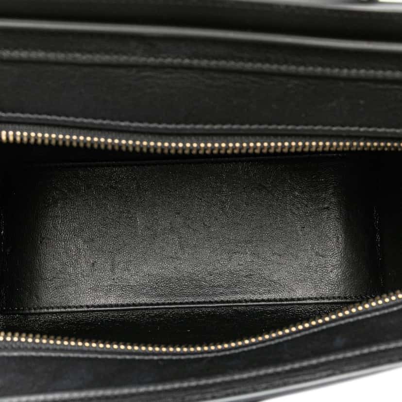 Celine Nano Tricolor Nubuck and Calfskin Luggage Tote Brown Leather Good condition - Model View