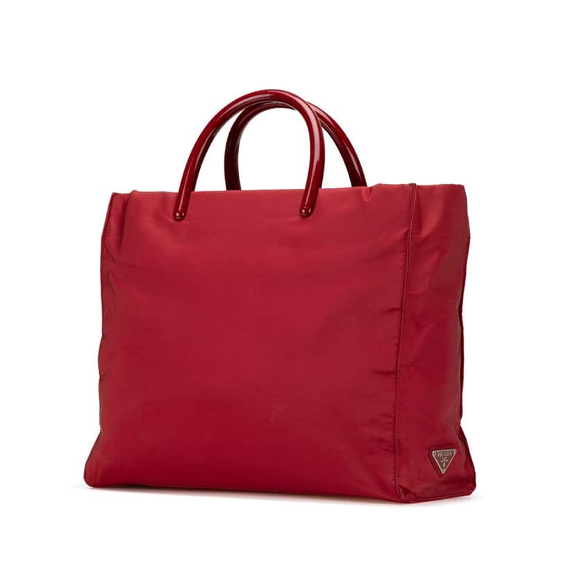 Prada Tessuto Tote Red Good condition - Back View