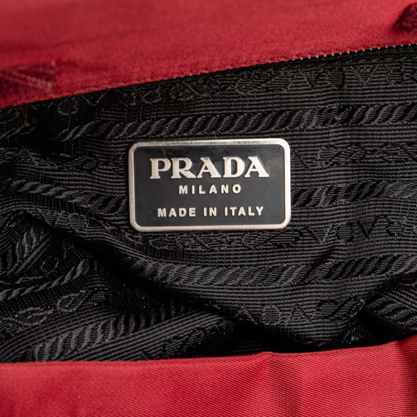 Prada Tessuto Tote Red Good condition - Box View