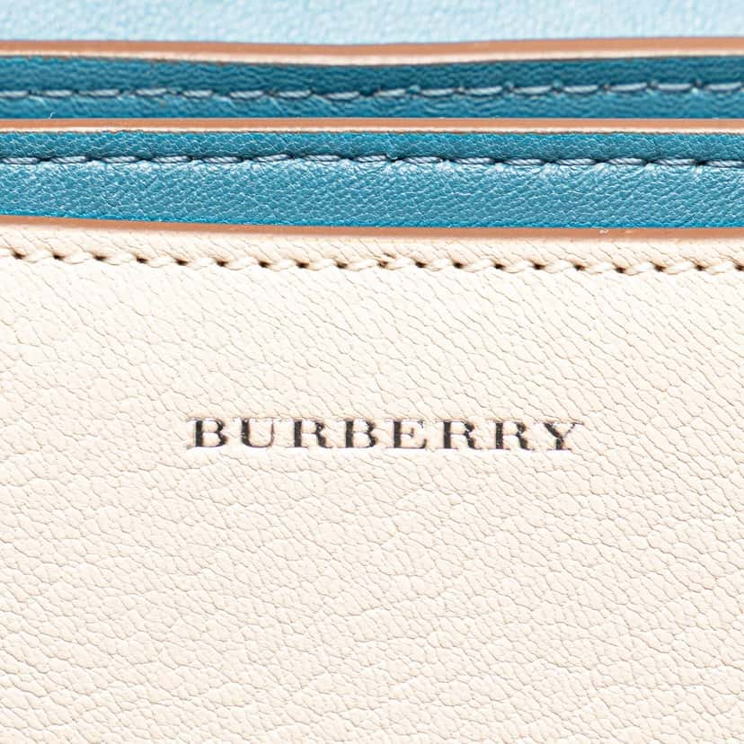 Burberry Goatskin Small D-Ring Shoulder Bag Brown Leather Good condition - Box View