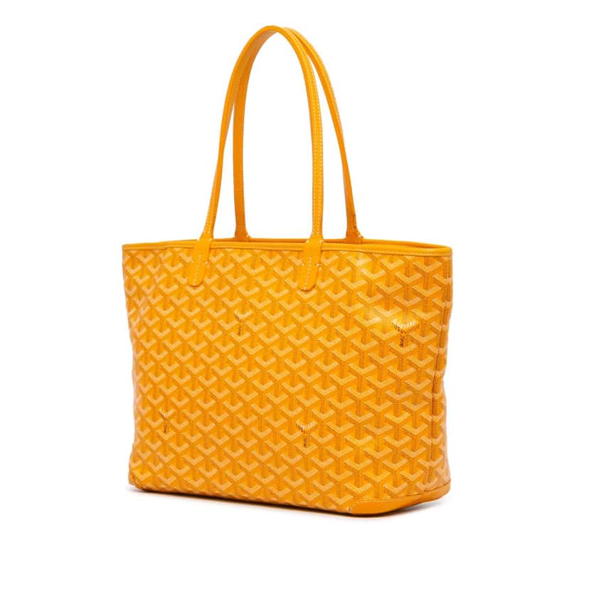 Goyard Goyardine Artois PM Yellow Canvas Good condition - Back View