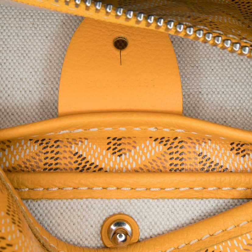 Goyard Goyardine Artois PM Yellow Canvas Good condition - Box View