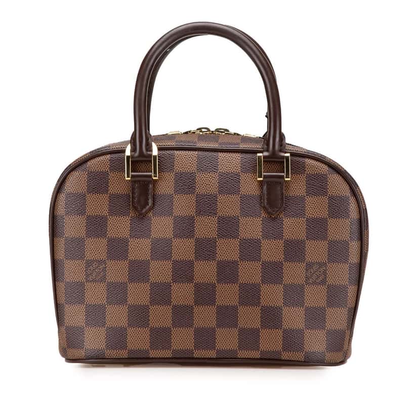 Louis Vuitton Damier Ebene Mini Sarria Brown Canvas Good condition - Front View