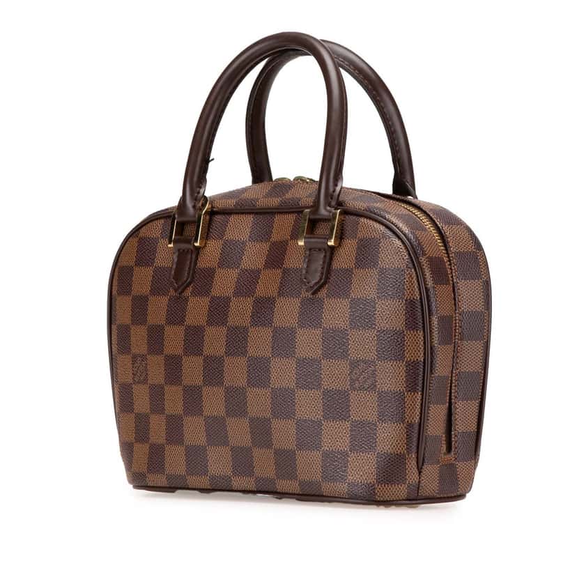 Louis Vuitton Damier Ebene Mini Sarria Brown Canvas Good condition - Back View