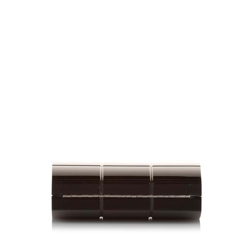 Chanel Choco Bar Lucite Perspex Clutch Black Very good condition - Model View
