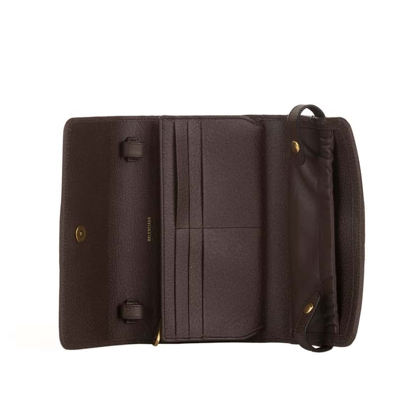 Balenciaga The Hacker Project BB Supreme Web Wallet On Strap Brown Canvas Good condition - Box View