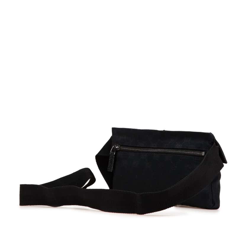Gucci GG Canvas Double Pocket Belt Bag Blue Canvas Good condition - Back View