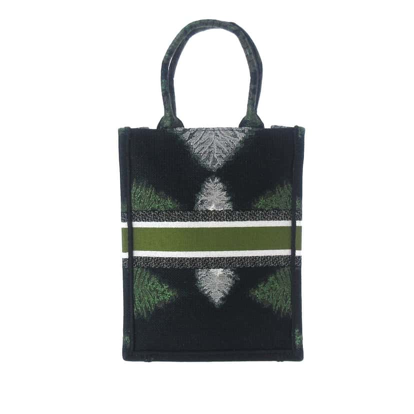 Dior Tie Dye Vertical Book Tote Green Canvas Very good condition - Inside View