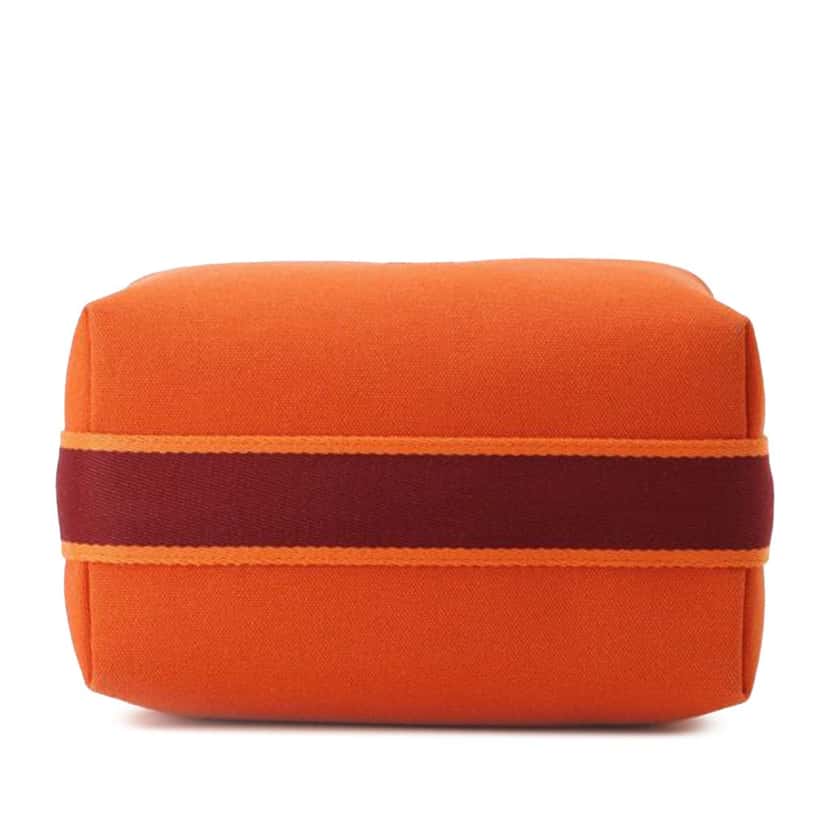 Hermès Small Canvas Bride A Brac Case Orange Canvas Good condition - Inside View
