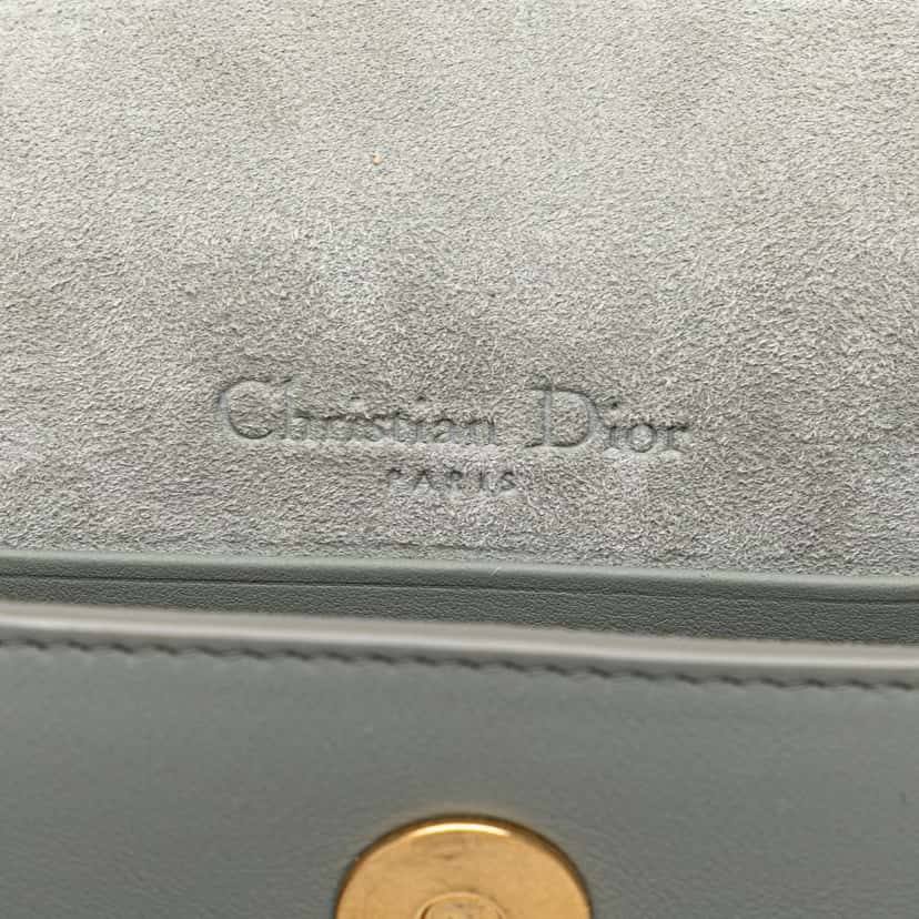 Dior Leather Saddle Belt Pouch Grey Leather Good condition - Box View