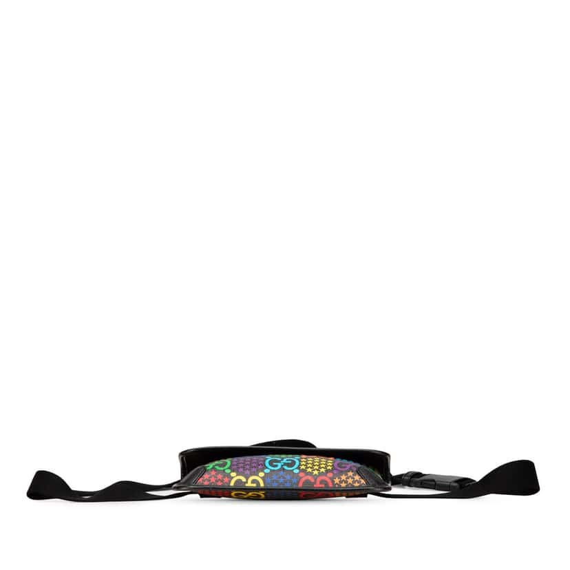 Gucci GG Supreme Psychedelic Belt Bag Black Canvas Good condition - Inside View
