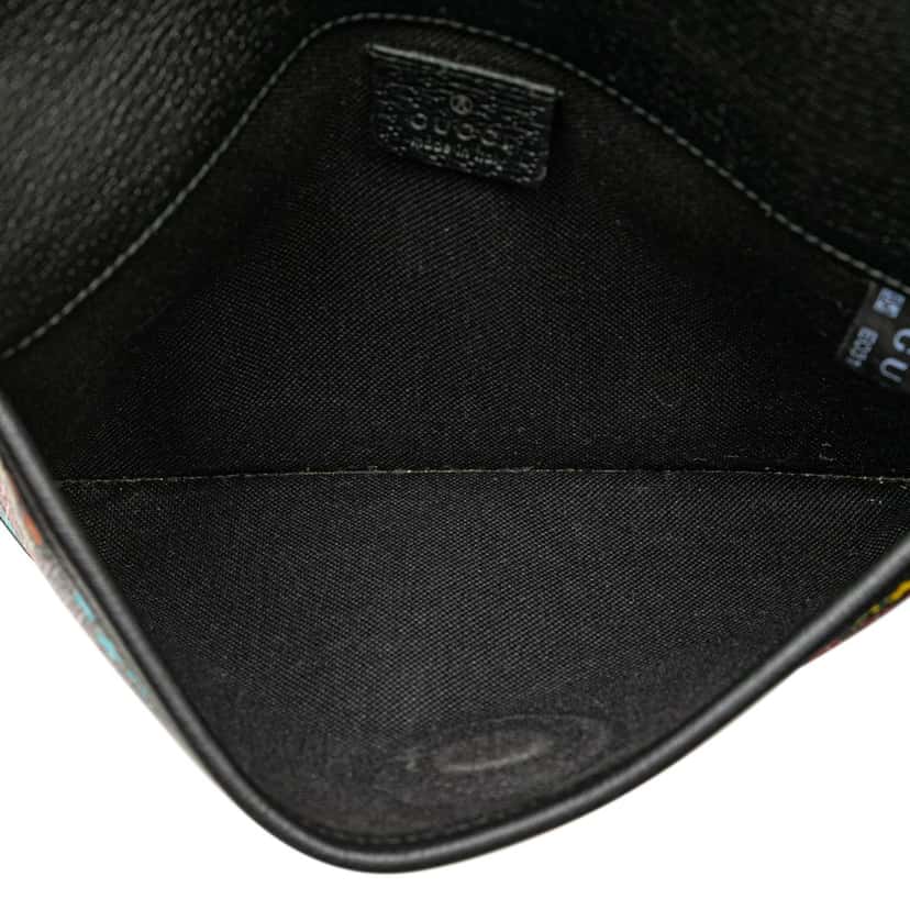 Gucci GG Supreme Psychedelic Belt Bag Black Canvas Good condition - Model View