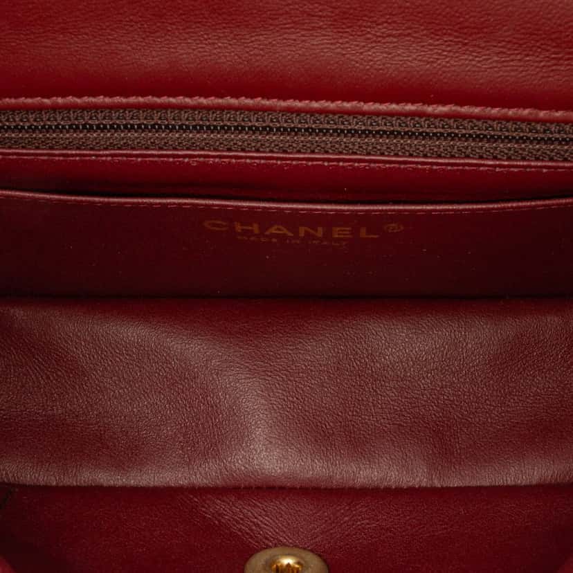 Chanel Mini Rectangular Classic Jersey Sailor Single Flap Blue Cotton Good condition - Model View