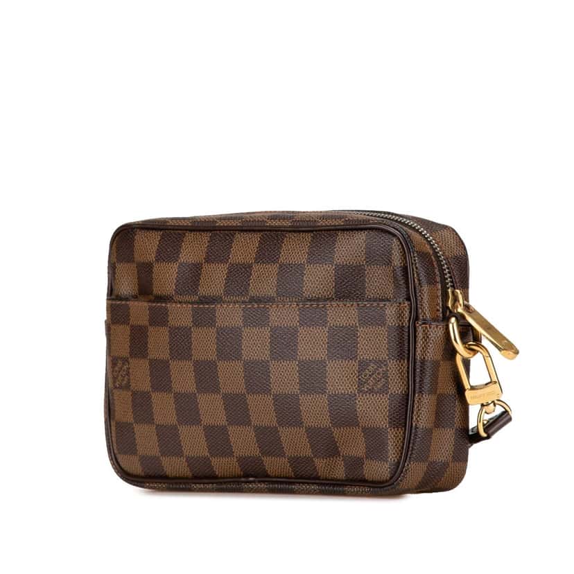 Louis Vuitton Damier Ebene Pochette Billets Macao Brown Canvas Good condition - Back View