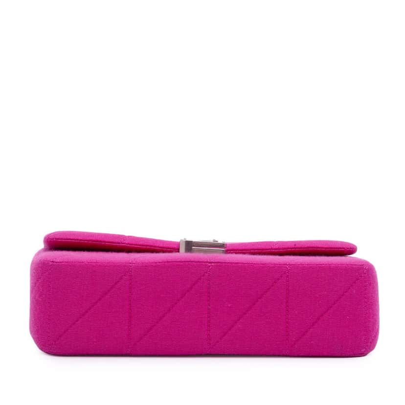 Saint Laurent Medium Jersey Wool Patchwork Jamie Crossbody Pink Wool Good condition - Inside View