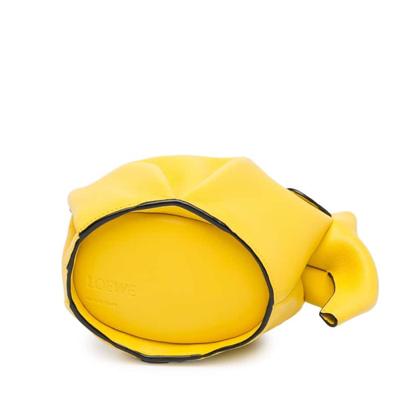 Loewe Mini Calfskin Elephant Crossbody Yellow Leather Good condition - Model View