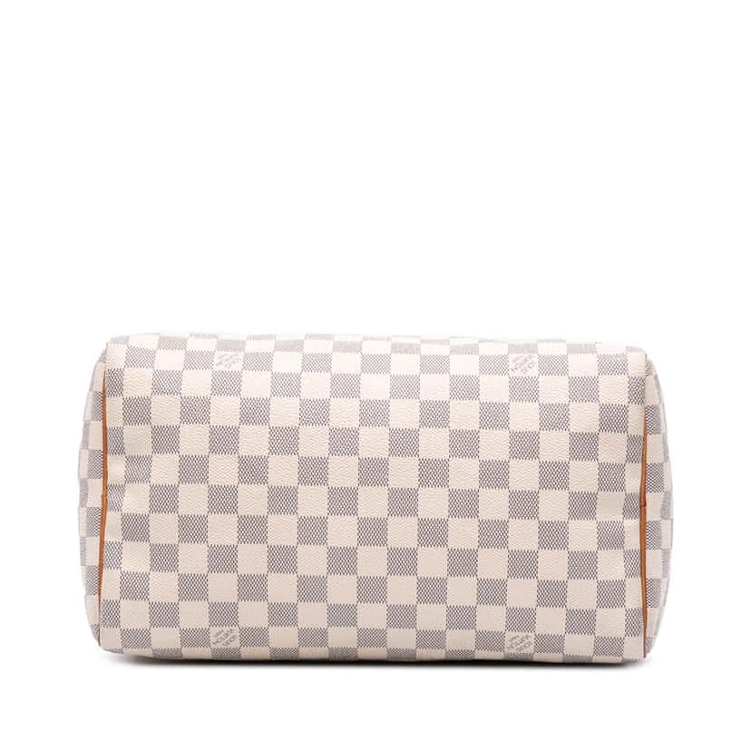 Louis Vuitton Damier Azur Speedy 30 White Canvas Good condition - Inside View